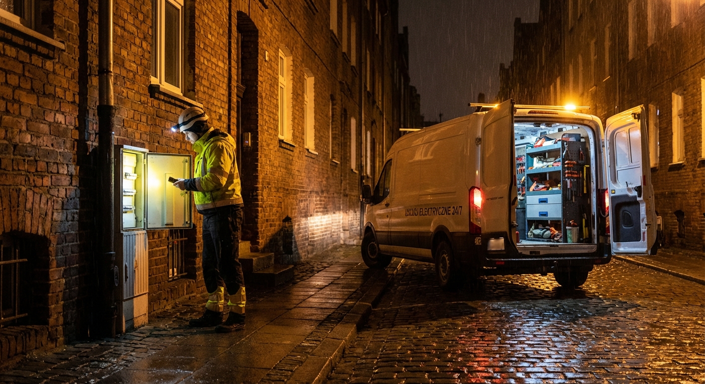 Awarie elektryczne Gdańsk - interwencje 24/7